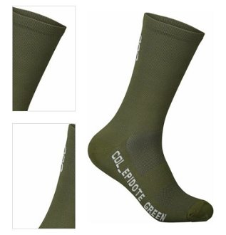 POC Vivify Sock Long Epidote Green M Cyklo ponožky 4