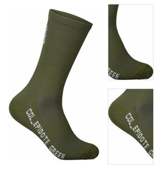 POC Vivify Sock Long Epidote Green S Cyklo ponožky 3