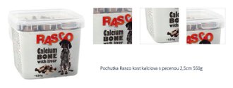 Pochutka Rasco kost kalciova s pecenou 2,5cm 550g 1