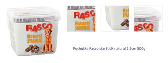 Pochutka Rasco starStick natural 2,5cm 500g 1