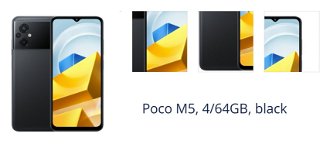 Poco M5, 4/64GB, black 1