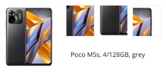 Poco M5s, 4/128GB, sivá 1