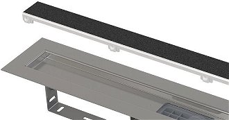 Podlahový žľab Alca bez okraja s roštom pre vloženie dlažby APZ15-550 6