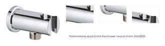 Podomietkový vývod Grohe Rainshower neutral chróm 26658000 1