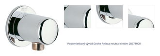 Podomietkový vývod Grohe Relexa neutral chróm 28671000 1