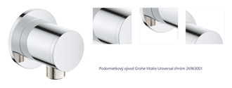 Podomietkový vývod Grohe Vitalio Universal chróm 26963001 1