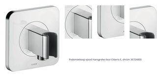 Podomietkový vývod Hansgrohe Axor Citterio E, chróm 36724000 1