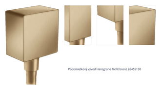 Podomietkový vývod Hansgrohe FixFit bronz 26455130 1