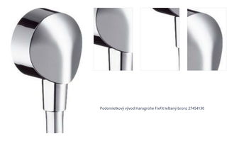 Podomietkový vývod Hansgrohe FixFit leštený bronz 27454130 1