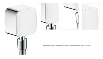 Podomietkový vývod Hansgrohe Puravida so spätným ventilom chróm 27414000 1