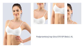 Podprsenkový top Gina 07010P Biela L-XL 1