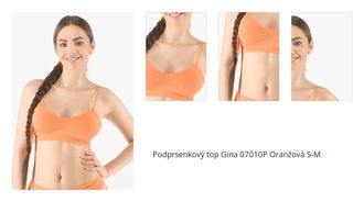 Podprsenkový top Gina 07010P Oranžová S/M 1