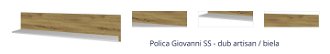 Polica Giovanni SS - dub artisan / biela 1
