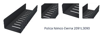 Polica Nimco čierna 2091L3090 1
