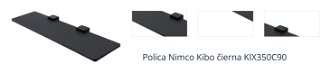 Polica Nimco Kibo čierna KIX350C90 1