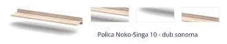 Polica Noko-Singa 10 - dub sonoma 1