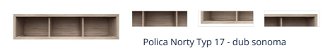 Polica Norty Typ 17 - dub sonoma 1