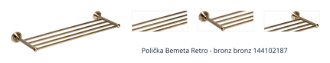Polička Bemeta Retro - bronz bronz 144102187 1