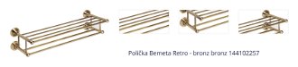 Polička Bemeta Retro - bronz bronz 144102257 1