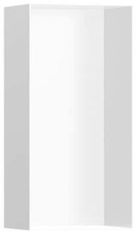 Polička Hansgrohe XtraStoris Minimalistic bez orámovania vo farbe matná biela 56070700