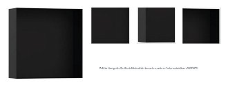 Polička Hansgrohe XtraStoris Minimalistic bez orámovania vo farbe matná čierna 56073670 1