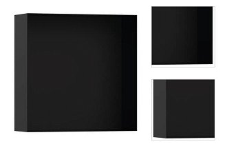 Polička Hansgrohe XtraStoris Minimalistic bez orámovania vo farbe matná čierna 56073670 3