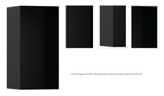 Polička Hansgrohe XtraStoris Minimalistic bez orámovania vo farbe matná čierna 56076670 1