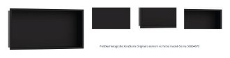 Polička Hansgrohe XtraStoris Original s rámom vo farbe matná čierna 56064670 1