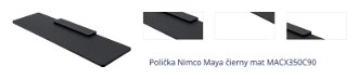 Polička Nimco Maya čierny mat MACX350C90 1