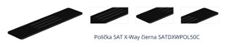 Polička SAT X-Way čierna SATDXWPOL50C 1
