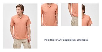 Polo tričko GAP Logo jersey Oranžová 1