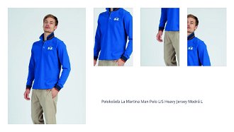 Polokošeľa La Martina Man Polo L/S Heavy Jersey Modrá L 1