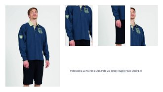 Polokošeľa La Martina Man Polo L/S Jersey Rugby Peac Modrá Xl 1