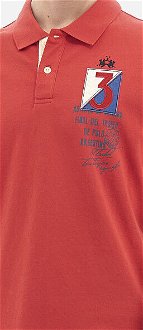 Polokošeľa La Martina Man Polo S/S Cotton Jersey Červená L 5