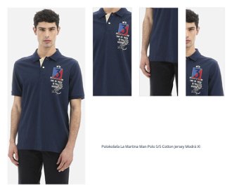 Polokošeľa La Martina Man Polo S/S Cotton Jersey Modrá Xl 1