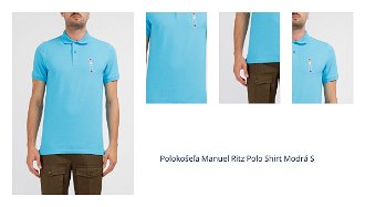 Polokošeľa Manuel Ritz Polo Shirt Modrá S 1