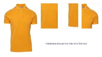 Polokošeľa Manuel Ritz Polo Shirt Žltá Xxxl 1