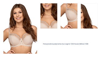 Polovystužená podprsenka Ava Lingerie 1030 Novato Béžová 100B 1