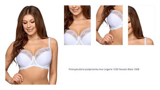 Polovystužená podprsenka Ava Lingerie 1030 Novato Biela 100B 1