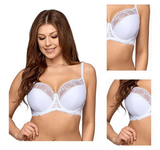 Polovystužená podprsenka Ava Lingerie 1030 Novato Biela 100B 3