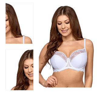 Polovystužená podprsenka Ava Lingerie 1030 Novato Biela 100B 4