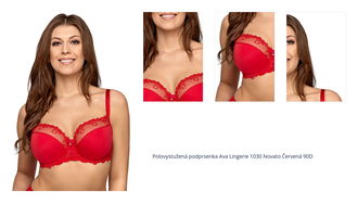 Polovystužená podprsenka Ava Lingerie 1030 Novato Červená 90D 1