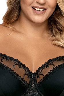 Polovystužená podprsenka Ava Lingerie 1030 Novato Čierna 100B 5