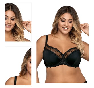 Polovystužená podprsenka Ava Lingerie 1030 Novato Čierna 100E 4