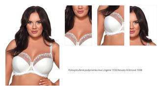 Polovystužená podprsenka Ava Lingerie 1030 Novato Krémová 100B 1