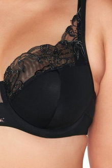 Polovystužená podprsenka Ava Lingerie 2071 Čierna 65F 9