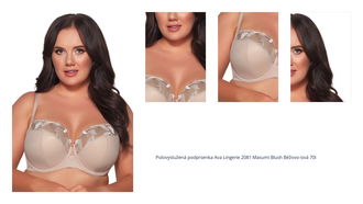 Polovystužená podprsenka Ava Lingerie 2081 Masumi Blush Béžovo-sivá 70I 1