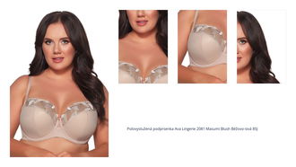 Polovystužená podprsenka Ava Lingerie 2081 Masumi Blush Béžovo-sivá 85J 1