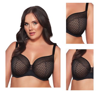 Polovystužená podprsenka Ava Lingerie Innessa Čierna 100G 3