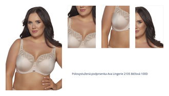 Polovystužená podprsenka Ava Lingerie 2105 Béžová 100D 1